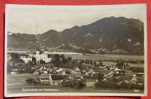 () Foto-Ansichtskarte. Schlehdorf am Kochelsee 1937