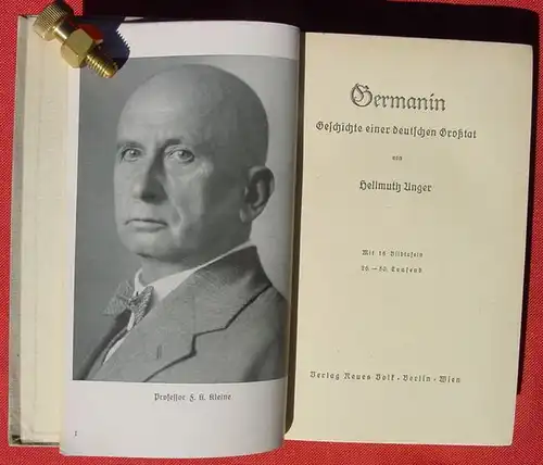 (0230001) Unger "Germanin - Geschichte einer deutschen Grosstat". Schlafkrankheit. 234 S., 1938 Verlag Neues Volk, Berlin