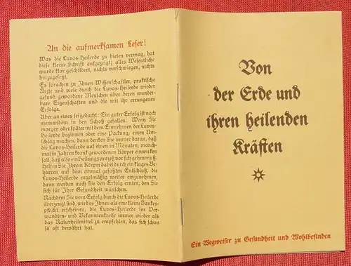 (0230018) "Luvos-Heilerde" Wegweiser zu Gesundheit ... von Adolf Justs. 1938 Heilerde-Gesellschaft, Blankenburg