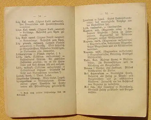 (0230025) "Rezeptschluessel fuer Laien" 20-Pf.-Heft. 96 S., Miniatur-Bibliothek, um 1914 Otto Paul, Leipzig