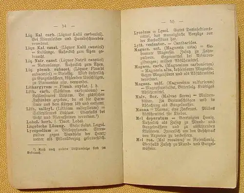 () "Rezeptschluessel fuer Laien" 20-Pf.-Heft. 96 S., Miniatur-Bibliothek, um 1914 Otto Paul, Leipzig