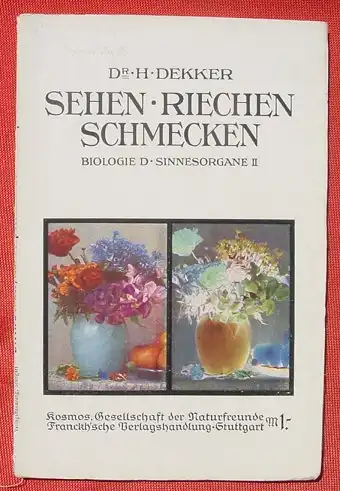 () Dekker. Biologie der Sinnesorgane. Sehen, Riechen und Schmecken. 104 S., 1910 Kosmos, Stuttgart