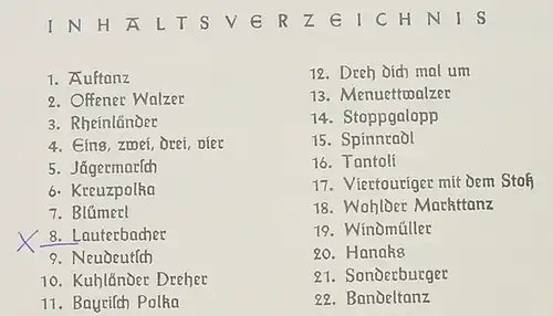 () "Volkstanzheft" Melodienausgabe. HG. Bezirksjugendring Nordwuerttemberg. Wagner. 32 S., Behr-Fotodruck, Stuttgart