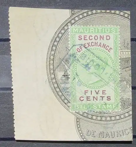 (1045286) Mauritius. Briefmarke / Steuermarke ? Zustand siehe bitte Scan