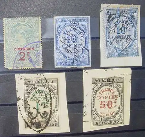 (1045297) Frankreich, 5 x diverse Marken, Briefmarken ? Zustand siehe bitte Scan