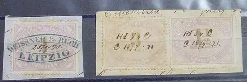 (1045312) diverse Deutscher Wechselstempel, um 1870, Zustand siehe bitte Scan