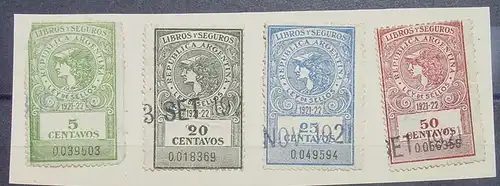 (1045321) 4 x diverse Argentinien