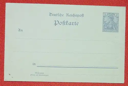 () Postkarte. Deutsche Reichspost. Ganzsache. Siehe bitte scan