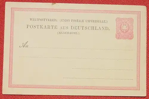(1045357) Postkarte. Deutsches Reich. Weltpostverein. Ganzsache. Siehe bitte scan