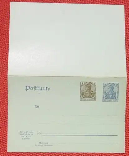 (1045359) Postkarte mit Antwortkarte. Deutsches Reich. Ganzsache. Siehe bitte scan