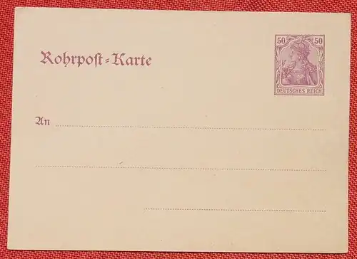 (1045360) Rohrpostkarte. Deutsches Reich 50 Pfennig. Ganzsache. Siehe bitte scan