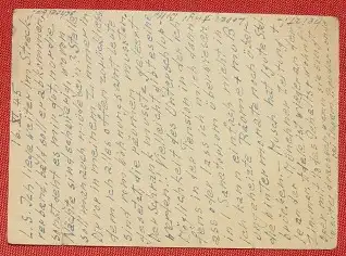 (1045379) Postkarte. Ganzsache. 6 Pf. Gebuehr bezahlt, Baden-Baden 1945. Siehe bitte Bilder, Gebrauchsspuren, Risse