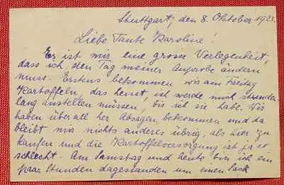 () Alte Postkarte von 1923. Siehe bitte Bilder