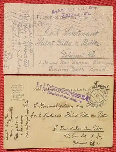 (1045459) Postkarten. WK I. 1915. Pola. Festung. Marinefeldpost. Siehe bitte Bilder
