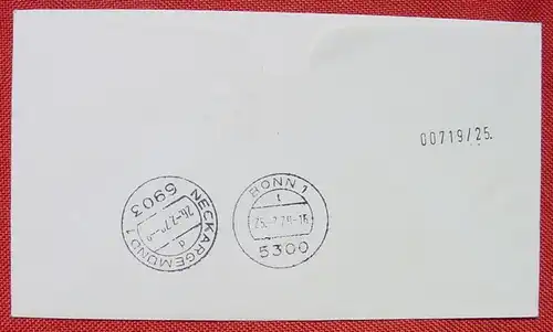 () FDC. 12. 7. 1979 Einschreiben Eilzustellung. Loeffelbagger. Ersttagsbrief