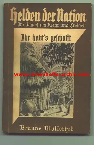 (1022130-28) Propaganda-Heft. Helden der Nation Nr. 28 von 1934. Braune Bibliothek (nlvarchiv)