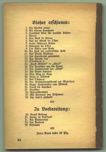 (-28) Propaganda-Heft. Helden der Nation Nr. 28 von 1934. Braune Bibliothek (nlvarchiv)