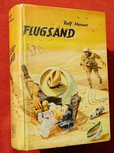 (0101111) Rolf Hermes "Flugsand" Abenteuerroman. 248 S., Borgsmueller-Verlag, Muenster