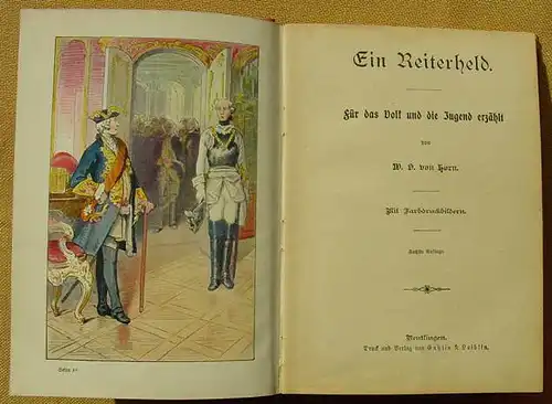 () von Horn "Ein Reiterheld". Friedrich Wilhelm von Seydlitz. 96 S., Ensslin u. Laiblin