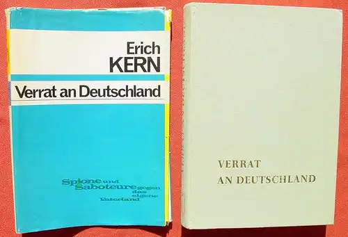 (1005302) Kern "Verrat an Deutschland". Spione u. Saboteure. 318 S., 1. A., 1963 Schuetz-Verlag, Goettingen
