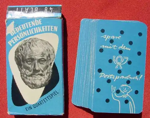 (1039089) Quartettspiel : Bedeutende Persoenlichkeiten. 48 Karten in Original-Schachtel