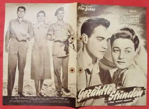 () "Ronald Reagan" Filmprogramm Illustrierte Film-Buehne, Nr. 735. 'Gezählte Stunden'