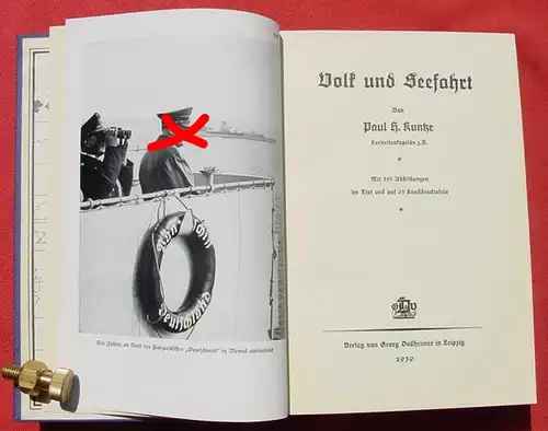 (1008794) Kuntze "Volk und Seefahrt". 366 S., mit 335 Abb., Dollheimer, Leipzig 1939