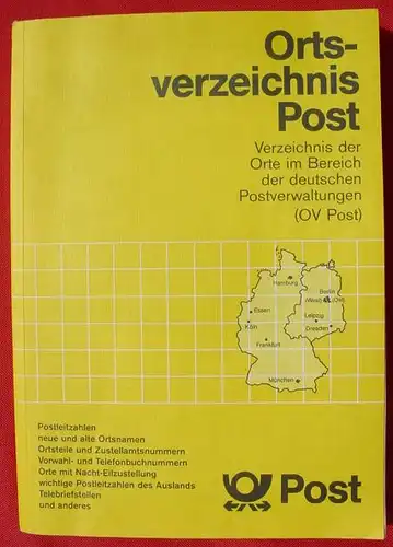 (1009379) Grosses Postleitzahlenbuch der Bereiche BRD und DDR, um 1.000 S., 1987