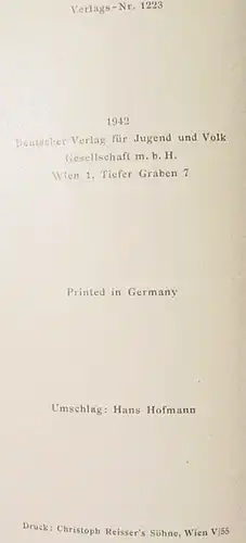 (0350411) Haasbauer "Ruf der Heimat". 'Die junge Ostmarkreihe'. 172 S., Wien 1942