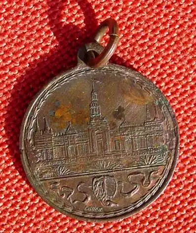 () Kinderfest-Medaille 1896. Kinderfest-Medaille zur Landesaustellung 1896. Gekennzeichnet 'Lauer' (oder aehnlich)