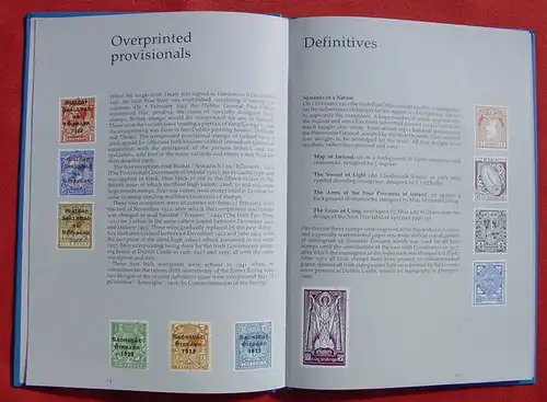 (0150080) "Irland-Briefmarken-Lexikon" The Dolmen Book of Irish Stamps. 62 Seiten, vierfarbige Abbildungen. TOP Zustand