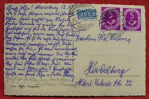 (1045856) Meersburg, Bodensee, An der Steige, 1953, siehe bitte Bilder