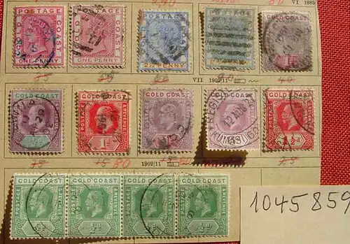 (1045859) Gold Coast, 26 Briefmarken 1890-1914 ? siehe bitte Bilder