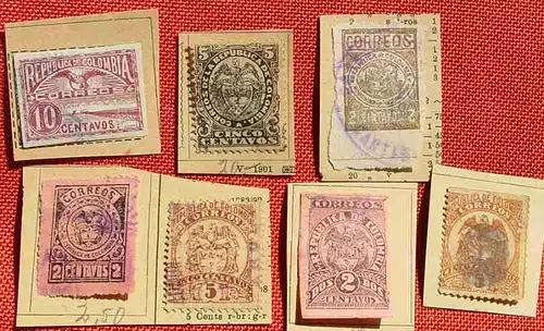 (1045870) Kolumbien Briefmarken gemaess den Bildern, ueber 30 Stueck, siehe bitte Bilder