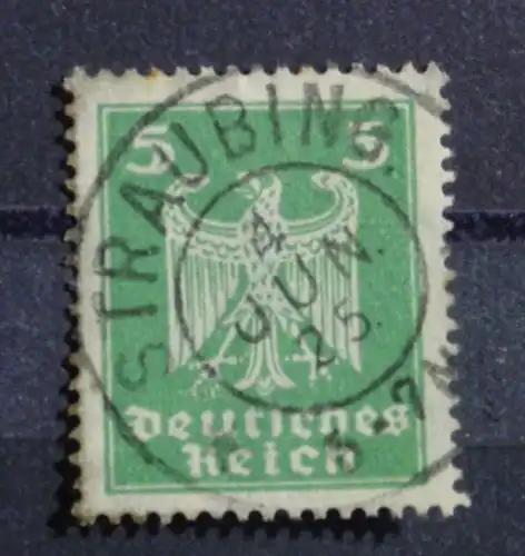 () Deutsches Reich 5 Pf. mit huebschem Stempel Straubing 1925, siehe bitte Bilder