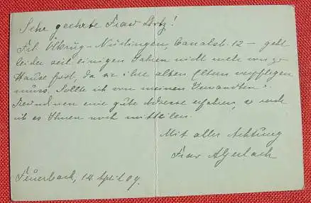 () Heimatbeleg. Feuerbach 1909, huebscher Stpl. auf Postkarte, siehe bitte Bilder