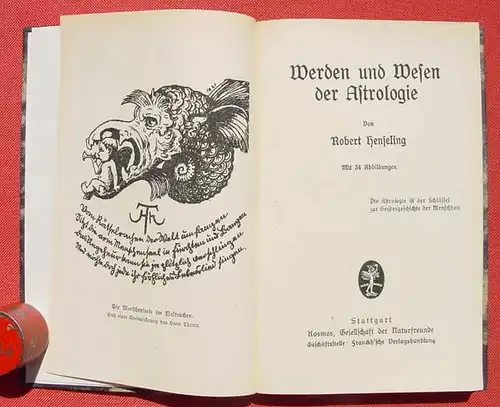 () Astrolgie : Henseling 'Werden und Wesen der Astrologie' und Meyer 'Die Welt der Planeten'. 1910 / 1924