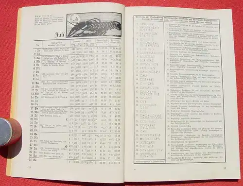 (0120093) Ebertin-Kalender 1938. Reguluskalender, 176 S., Regulus-Verlag, Goerlitz