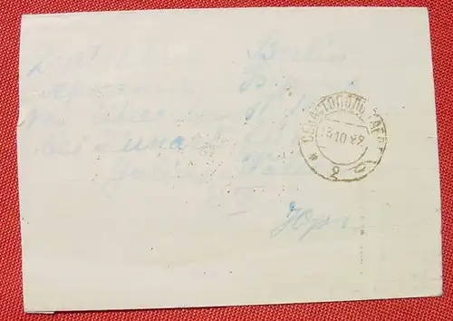(1044190) Russland ? Briefkuvert von 1922 mit diversen Stempeln, siehe scan