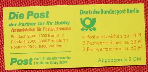 () Markenheft. Berlin. Burgen und Schloesser. 1980 ? Postfrisch, TOP Zustand