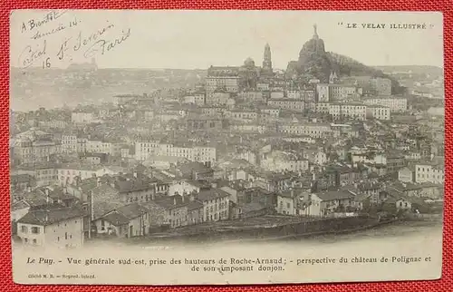 () Le Puy. Librairie Margerit Bremond. Postkarte, um 1908 ?