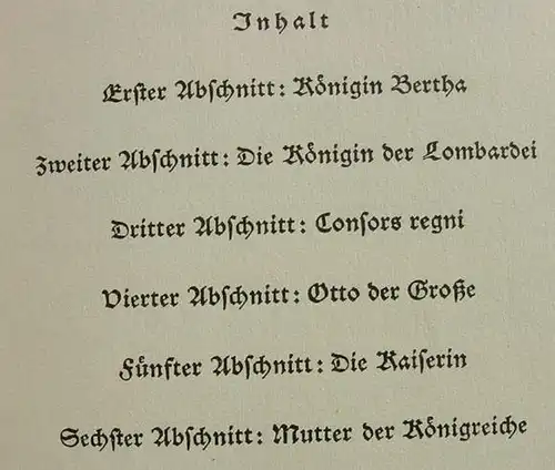 () "Adelheid". Mutter der Koenigreiche. 640 S., EA 1936 Wunderlich-Verlag (Hermann Leins) Tuebingen