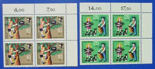 () Viererblock. Jugendmarken Berlin 1972. Mi. 418-421. Postfrisch