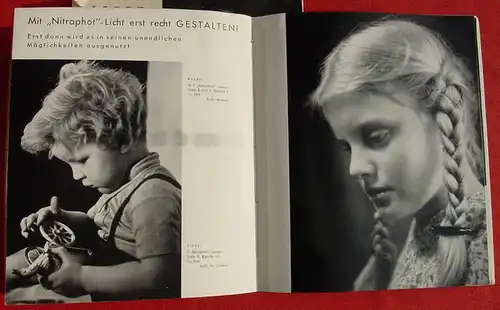 () "Wunder der Nitraphotlampe". Kunstlichtfotografie. Isert. 64 S., 1941 Isert-Verlag, Halle