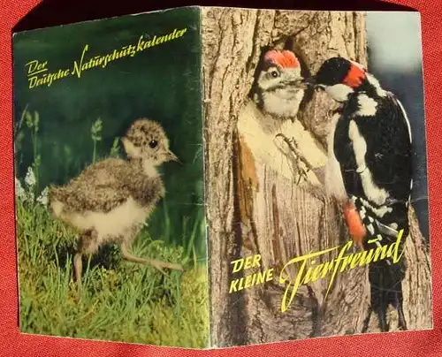 (0300044) "Der Kleine Tierfreund". Naturschutz-Kalender 1957. 64 S., # Zoologie