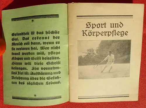 (0270057) "Sport und Koerperpflege". Strauss. 56 S., Verunda-Buecherei Nr. 3