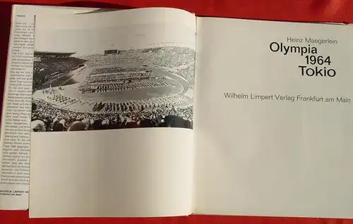 (0270059) "Olympia 1964 Tokio". Maegerlein. 200 S., Limpert, Frankfurt am Main 1964