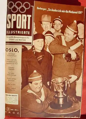 (0270085) "OLYMPIA 1952" Oslo und Helsinki. Sport-Illustrierten. Um 200 S., Janus-Verlag, Stuttgart 1952 # Olympiade