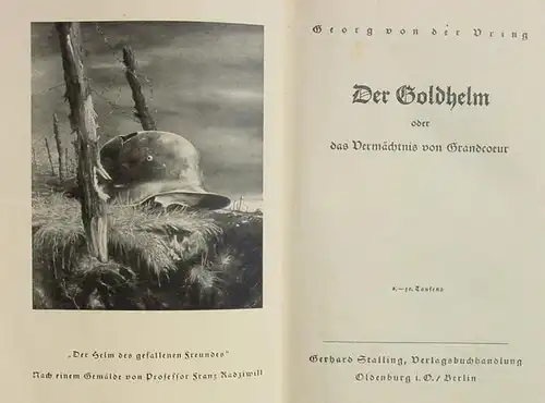 () Der Goldhelm. Von Vring 1938