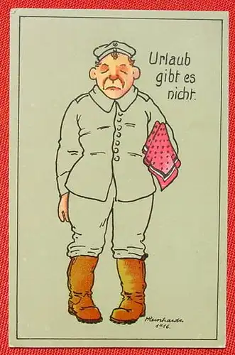 (1033152) WK I. 1917 Kunst-Postkarte, Humor